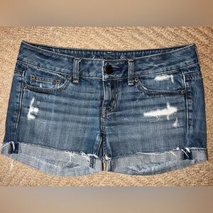 BUNDLE 5 for $50 👗👚 
American Eagle Outfitters Distressed Dark Blue Denim Shorts